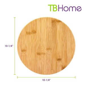 Totally Bamboo TB Home Brown 1 in. H X 10 in. D Bamboo Lazy Susan - Image 7