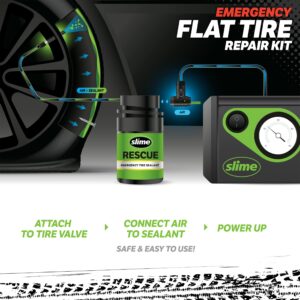 Slime Flat Tire Puncture Repair Emergency Kit Includes Sealant and Tire Inflator Pump 50138 - Image 7