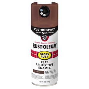 Rust-Oleum Stops Rust Custom Spray 5-in-1 Flat Brown Spray Paint (Case of 6)