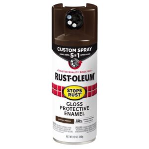 Rust-Oleum Stops Rust Custom Spray 5-in-1 Gloss Leather Brown Spray Paint (Case of 6)
