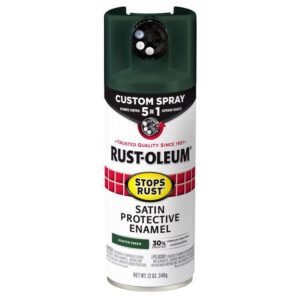 Rust-Oleum Stops Rust 5-in-1 Indoor/Outdoor Satin Hunter Green Oil-Based Oil Modified Alkyd Protective Enamel (Case of 6)