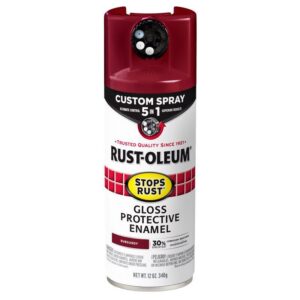 Rust-Oleum Stops Rust Indoor and Outdoor Gloss Burgundy Oil Modified Alkyd Spray Paint  (Case of 6) - Image 2