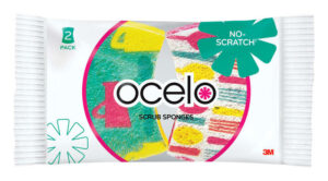 Scotch-Brite Ocelo Delicate, Light Duty Scrubber Sponge For Non-Scratch (Case of 12)