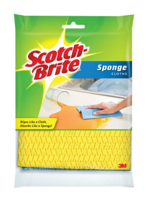 Scotch-Brite Delicate, Light Duty Sponge Cloths For All Purpose (Case of 12)