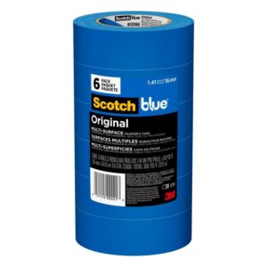 ScotchBlue 1.41 in. W X 60 yd L Blue Medium Strength Original Painter's Tape