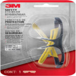3M Anti-Fog Classic/Sleek Safety Glasses Clear Lens Black/Yellow Frame