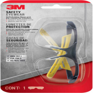 3M Anti-Fog Classic/Sleek Safety Glasses Clear Lens Black/Yellow Frame