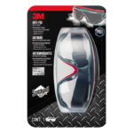3M Scotchgard Anti-Fog Modern/Sleek Safety Goggles Clear Lens Gray/Red Frame