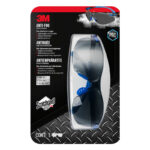 3M Scotchgard Anti-Fog Modern/Sleek Impact-Resistant Safety Glasses Gray Lens Black/Blue Frame