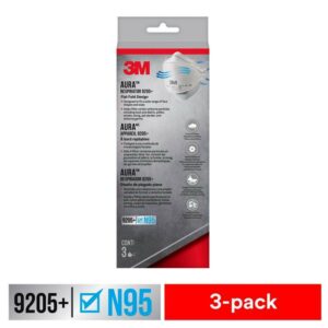 3M Aura N95 Dust Protection Particulate Respirator 9205+ White - Image 2