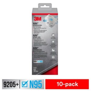 3M Aura N95 Dust Protection Particulate Respirator 9205+ White - Image 2