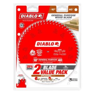 Diablo 10 in. D X 5/8 in. TiCo Hi-Density Carbide Circular Saw Blade Set - Image 2
