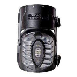 Tommyco 6.7 in. L X 6.9 in. W Rough Terrain Hinged Knee Pads Black