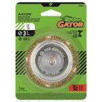 Gator 3 in. Fine Crimped Wire Cup Brush Brass Coated Steel