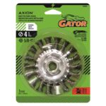 Gator 4 in. Coarse Knotted/Twisted Wire Wheel Brass Coated Steel