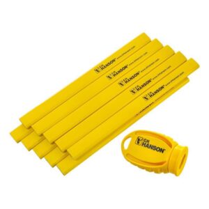C.H. Hanson 2 in. L Carpenter Pencil and Sharpener Yellow - Image 2