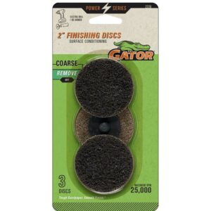 Gator Power 2 in. Zirconia Aluminum Oxide Twist and Lock Surface Conditioning Disc