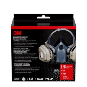 3M P95 Half Face Respirator Valved Blue