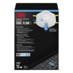3M N95 Paint Sanding Cup Disposable Respirator Pro-Series Valved White