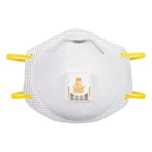 3M N95 Paint Sanding Cup Disposable Respirator Pro-Series Valved White - Image 2