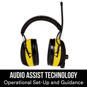 3M WorkTunes 24 dB Plastic Professional Hearing Protectors Black/Yellow - Image 2