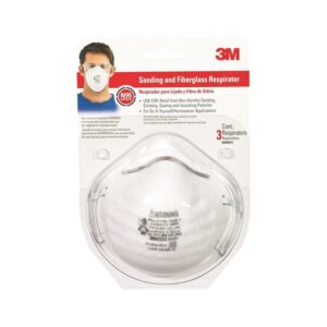 3M N95 Sanding and Fiberglass Cup Disposable Respirator 8200 White