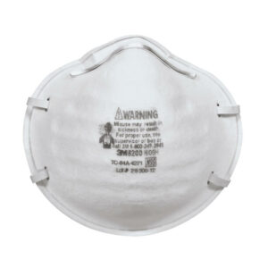 3M N95 Sanding and Fiberglass Cup Disposable Respirator 8200 White - Image 2