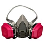 3M P100 Multi-Purpose Half Face Respirator Valved Multicolored