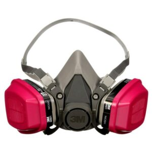 3M P100 Multi-Purpose Half Face Respirator Valved Multicolored