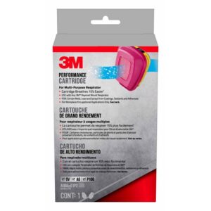 3M P100 Acid Gas and Organic Vapor Respirator Cartridge Replacement Pink - Image 3