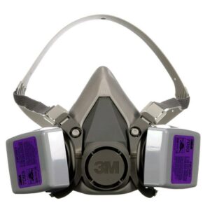 3M P100 Lead Paint Removal Respirator Valved Gray - Image 2