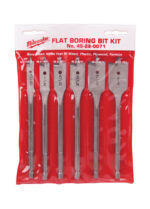 Milwaukee 6 in. L High Carbon Steel Universal Set Flat Boring Bit Hex Shank