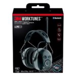 3M WorkTunes 24 dB Soft Foam Bluetooth Earplugs/Earphones w/Mic Black
