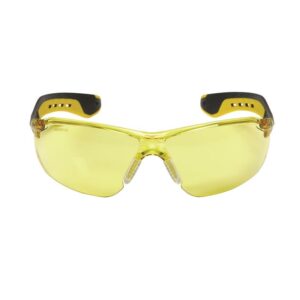3M Safety Glasses Amber Lens Black/Yellow Frame - Image 2