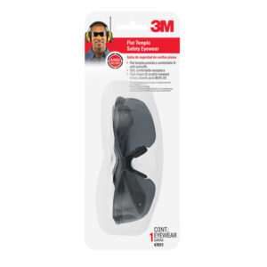 3M Safety Glasses Gray Lens Black/Gray Frame - Image 2