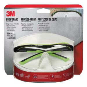 3M Anti-Fog Safety Glasses Clear Lens Black/Green Frame