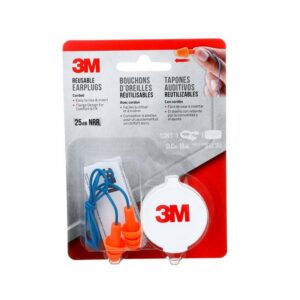3M 25 dB PVC Earplugs Blue/Orange
