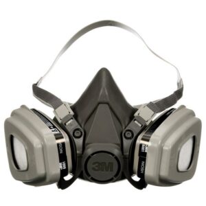3M P95 Paint Project Half Face Respirator 6000-Series Valved Black