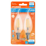 Sylvania Natural B10 E12 (Candelabra) LED Bulb Daylight 40 Watt Equivalence