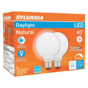 Sylvania Natural G25 E26 (Medium) LED Bulb Daylight 40 Watt Equivalence - Image 2