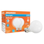 Sylvania Natural G25 E26 (Medium) LED Bulb Daylight 40 Watt Equivalence