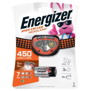 Energizer Vision Ultra High CRI 450 lm Black/Orange LED Head Lamp - Image 2