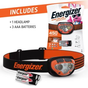 Energizer Vision Ultra High CRI 450 lm Black/Orange LED Head Lamp