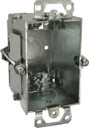 Raco New Work 12-1/2 cu in Rectangle Steel 1 gang Switch Box Gray
