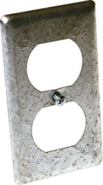 Raco Rectangle Steel 1 Gang Box Cover