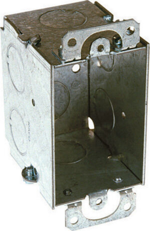 Raco New Work Rectangle Steel 1 Gang Switch Box Gray