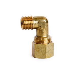 ATC 1/2 in. Compression 1/4 in. D MPT Brass 90 Degree Street Elbow