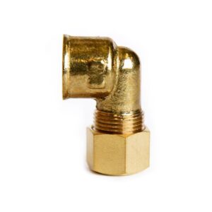 ATC 3/8 in. Compression 1/4 in. D FPT Brass 90 Degree Elbow