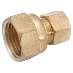 Anderson Metals 1/4 in. Compression 1/4 in. D FIP Brass Compression Connector (Case of 5)