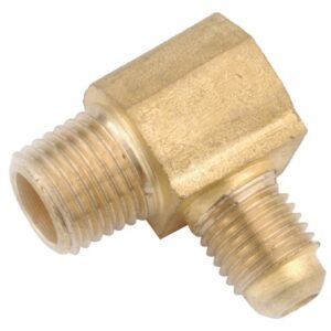 Anderson Metals 1/4 in. Flare Elbow 3/8 in. D MIP Brass 90 Degree Elbow